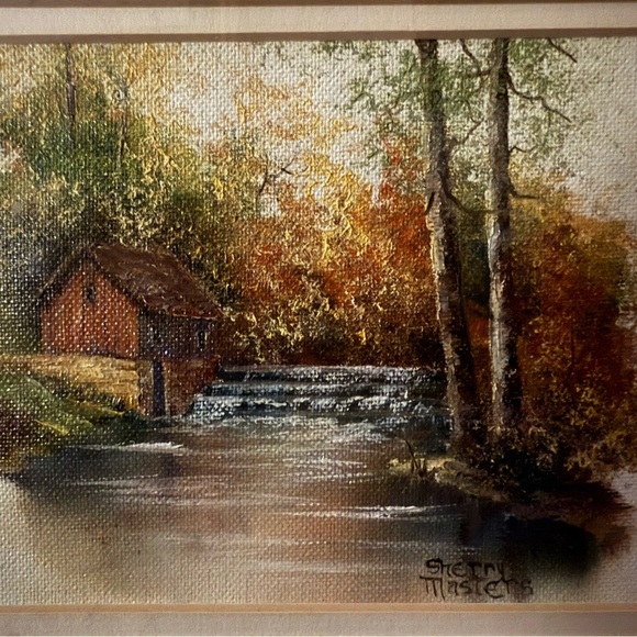 Original Sherry Masters Oil Painting – Rustic Barn Scene Framed 10x12 - Picture 2 of 8